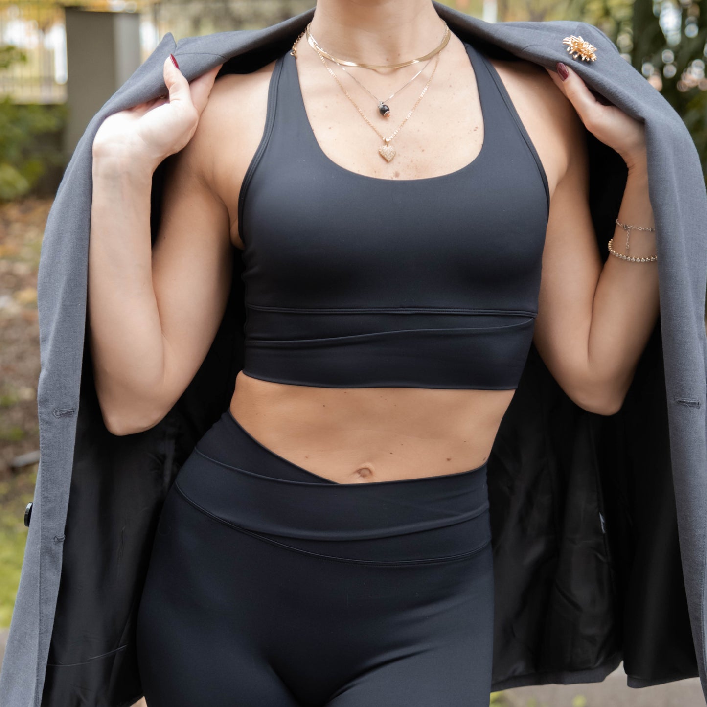 Sports Bra High Impact And Leggings Active Yoga