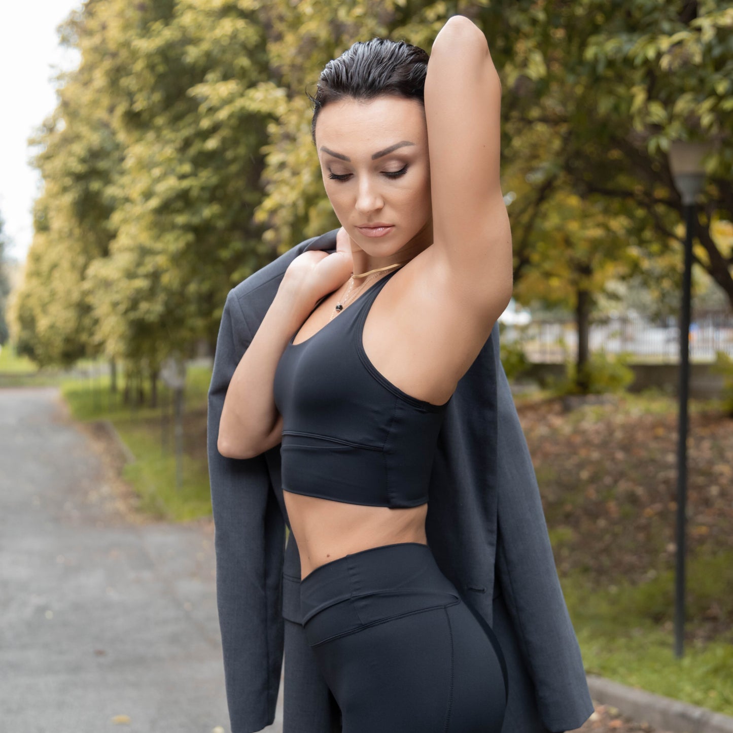 Sports Bra High Impact And Leggings Active Yoga